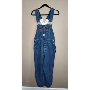 Pointer Mens Size 30 Bib Overalls Carpenter Button Fly Chore Country Workwear